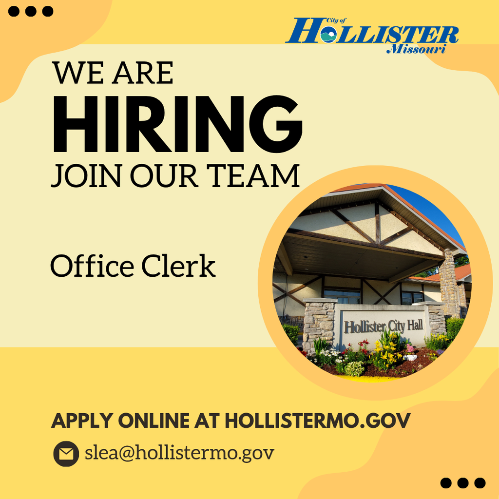 Now Hiring Office Clerk