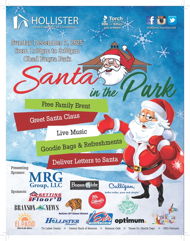 Santa in the Park December 7, 2025