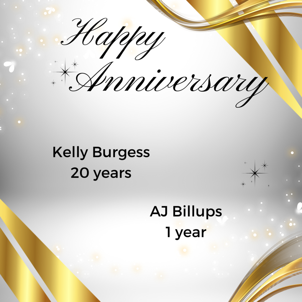 Service Anniversaries for December