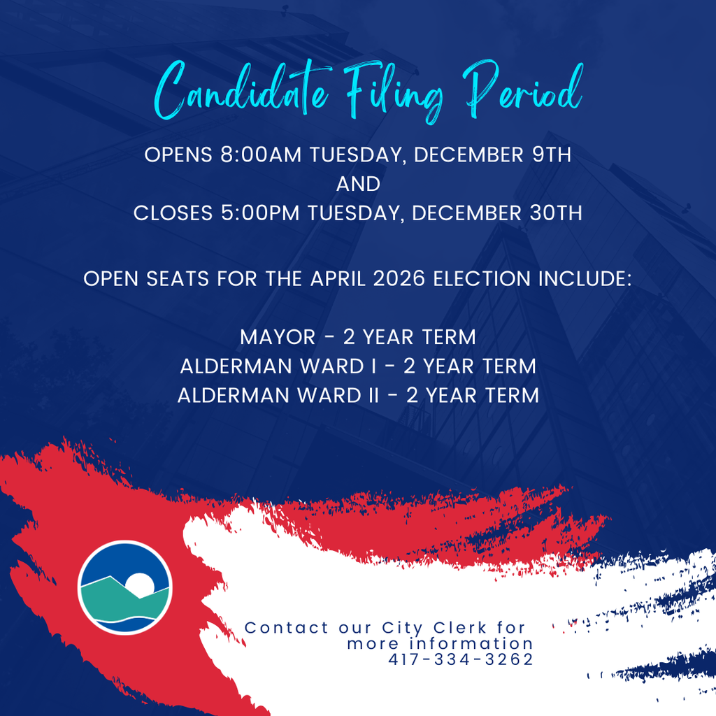 Candidate Filing Period open until December 30th at 5:00pm
