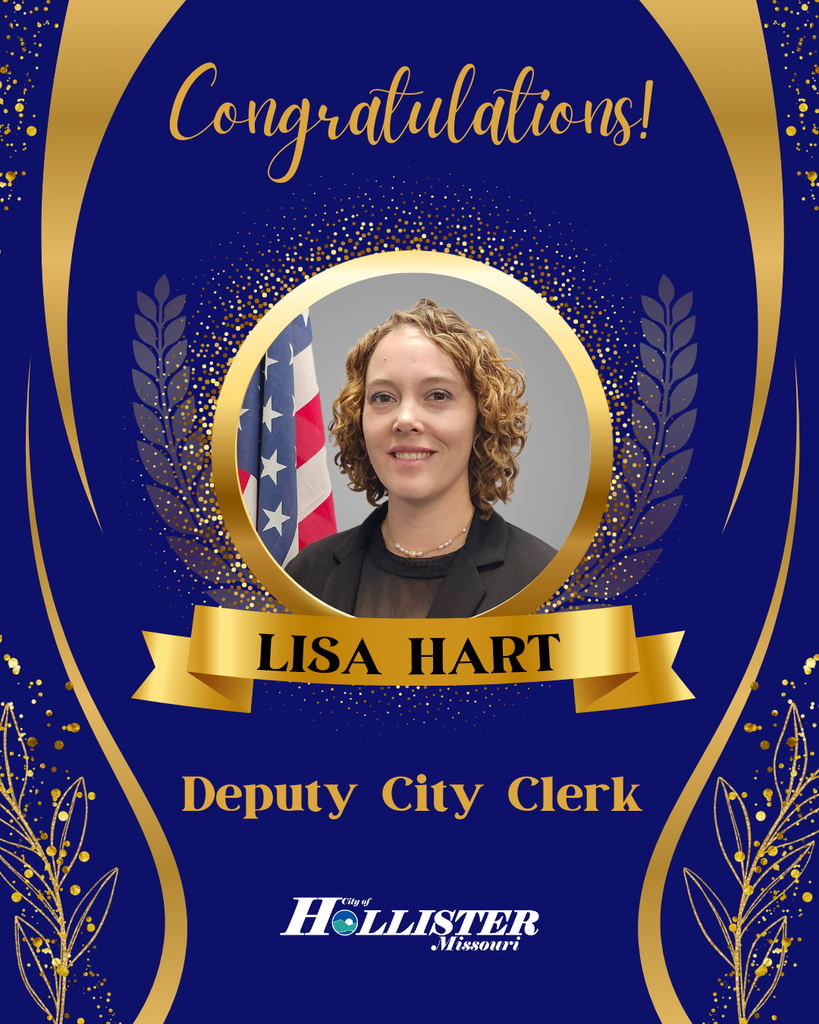 Congratulations Lisa Hart, Deputy City Clerk