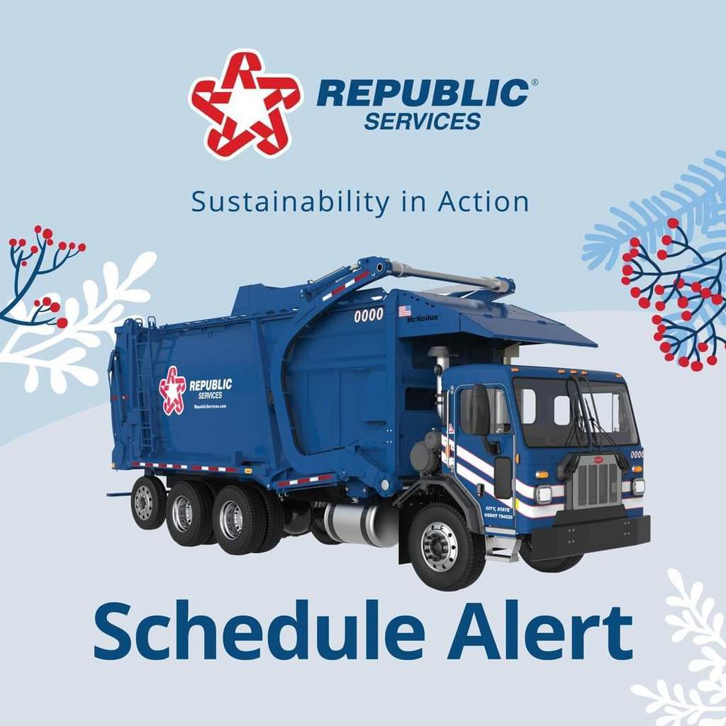 Republic Services Schedule Alert