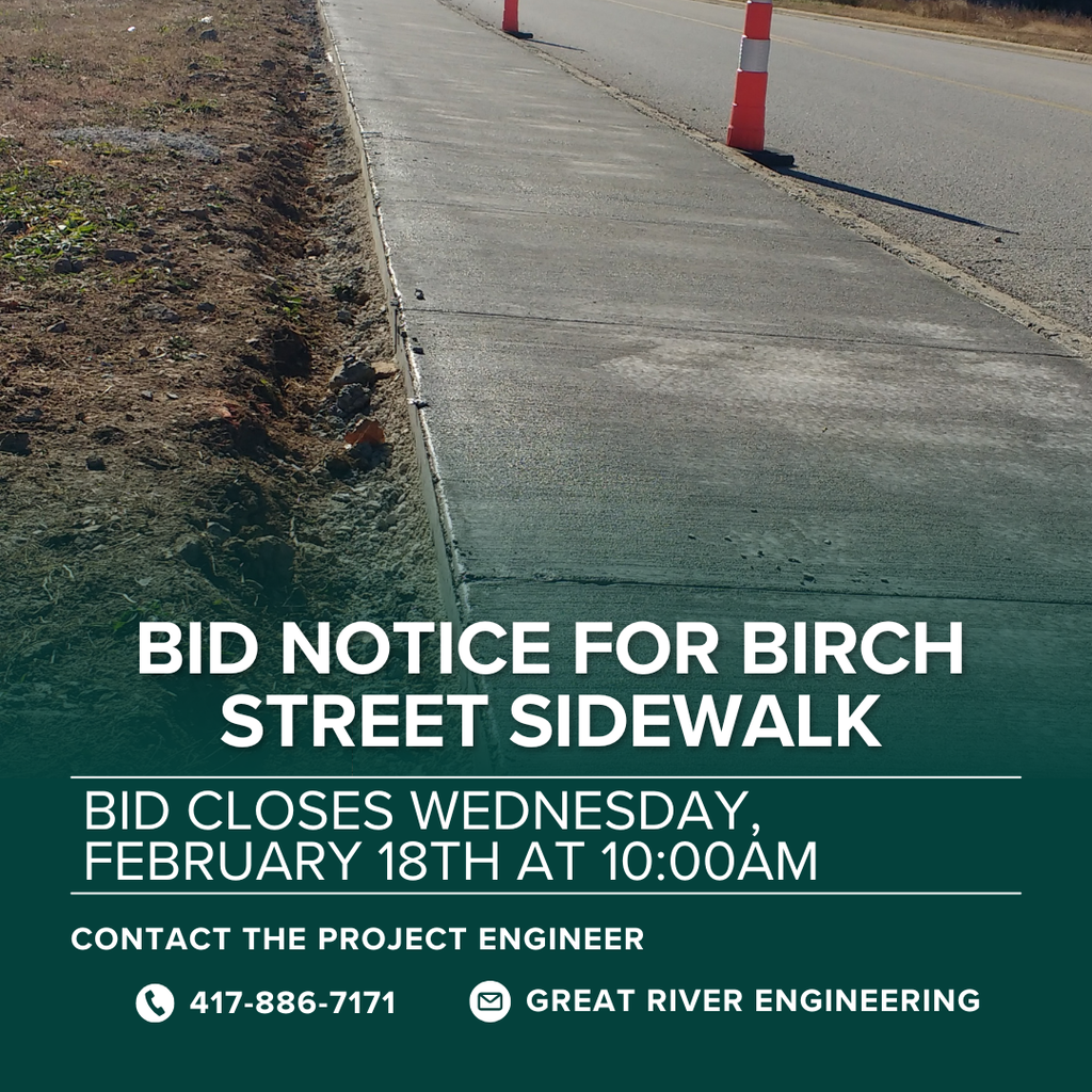 Birch Street Sidewalk Notice to Bid
