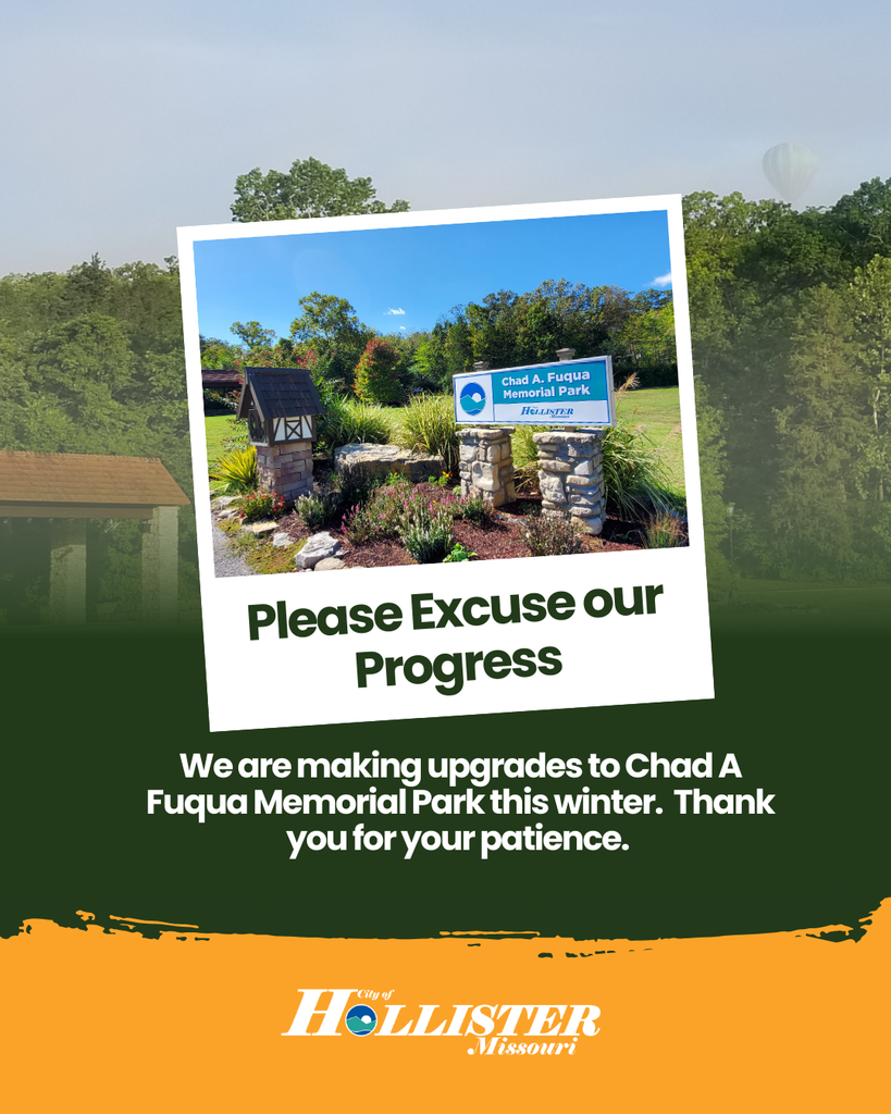 Upgrades to take place in Chad A Fuqua Memorial Park during the week of February 9th.