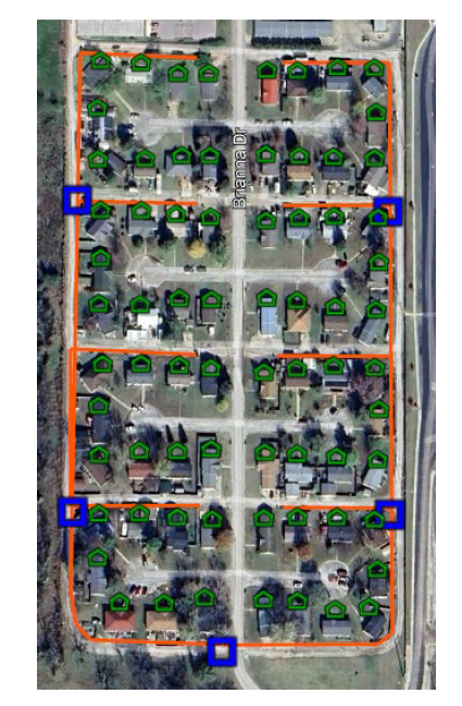 White River Connect installation in Ashley Square