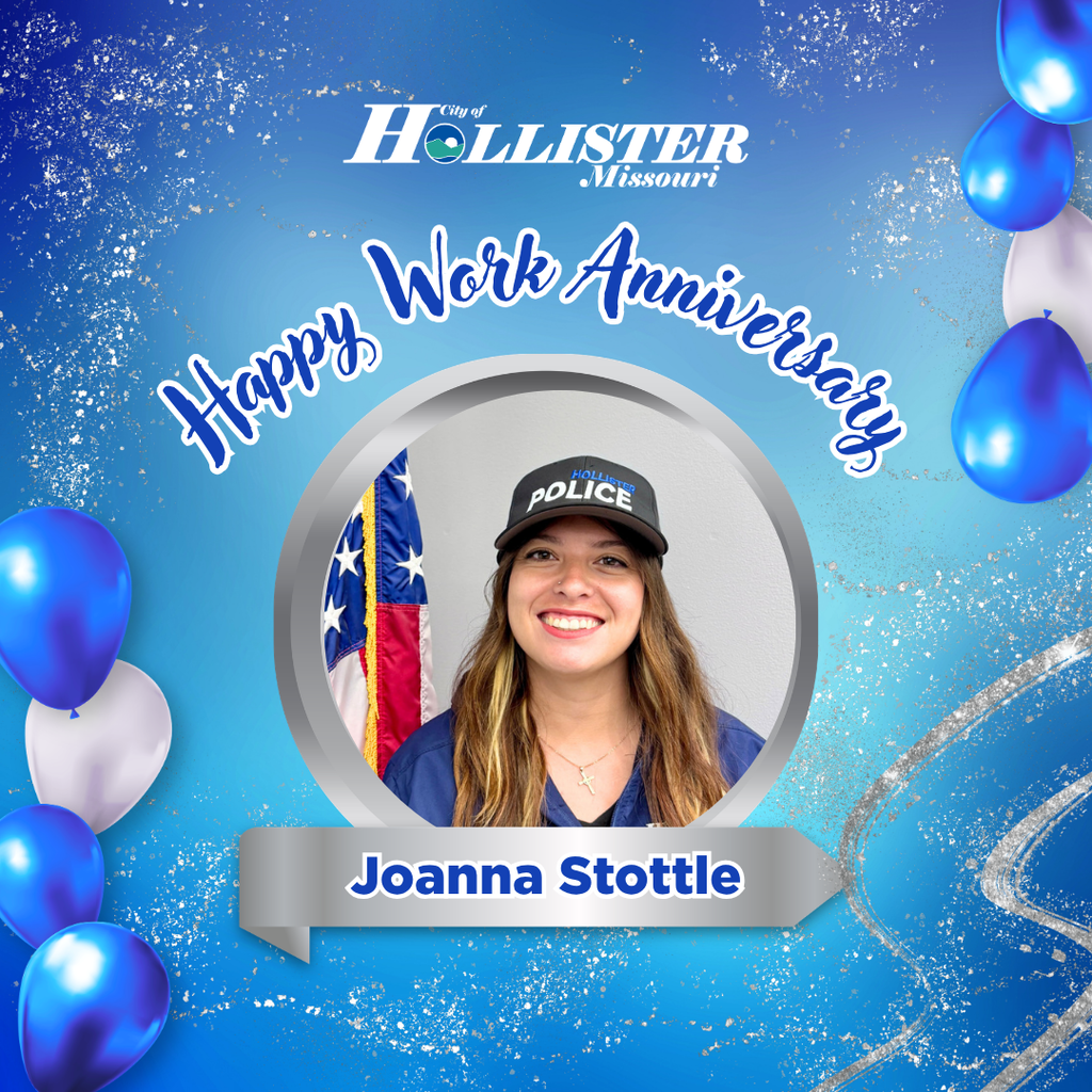 Joanna Stottle Celebrates her ninth work anniversary with the City of Hollister.
