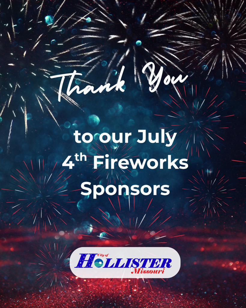 Thank you to our July 4th Fireworks Sponsors