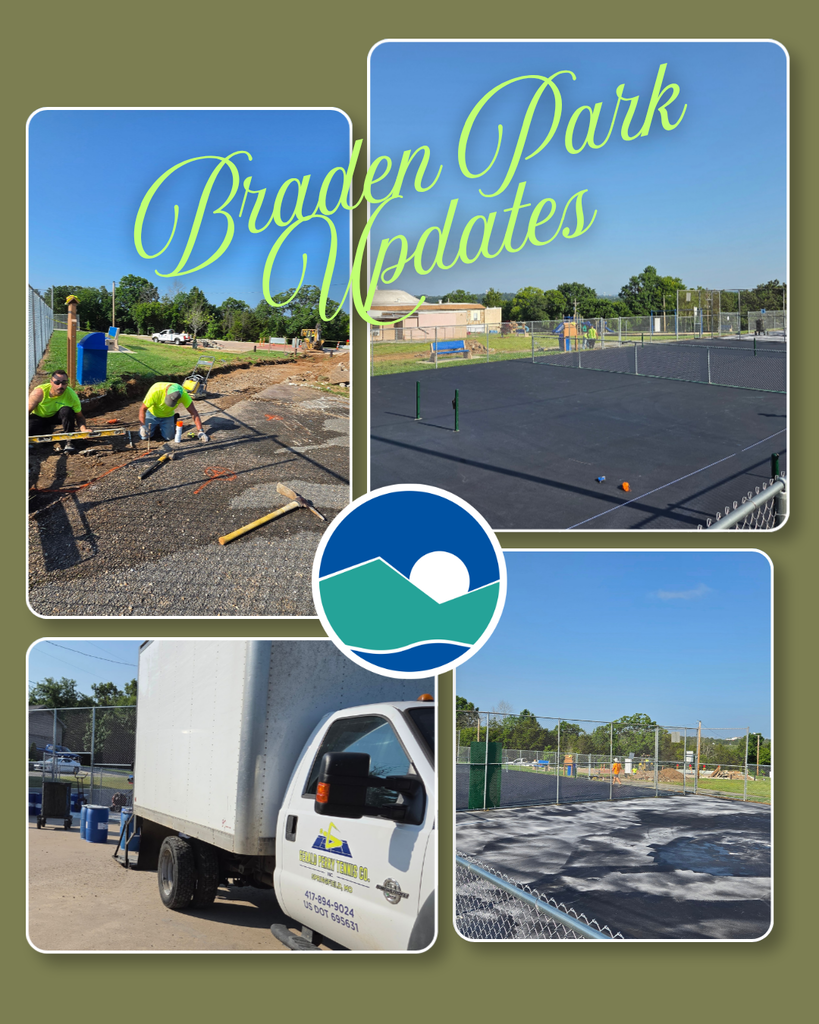 Braden Park Pickleball Courts Resurfacing update and installation of new sidewalk to parking lot
