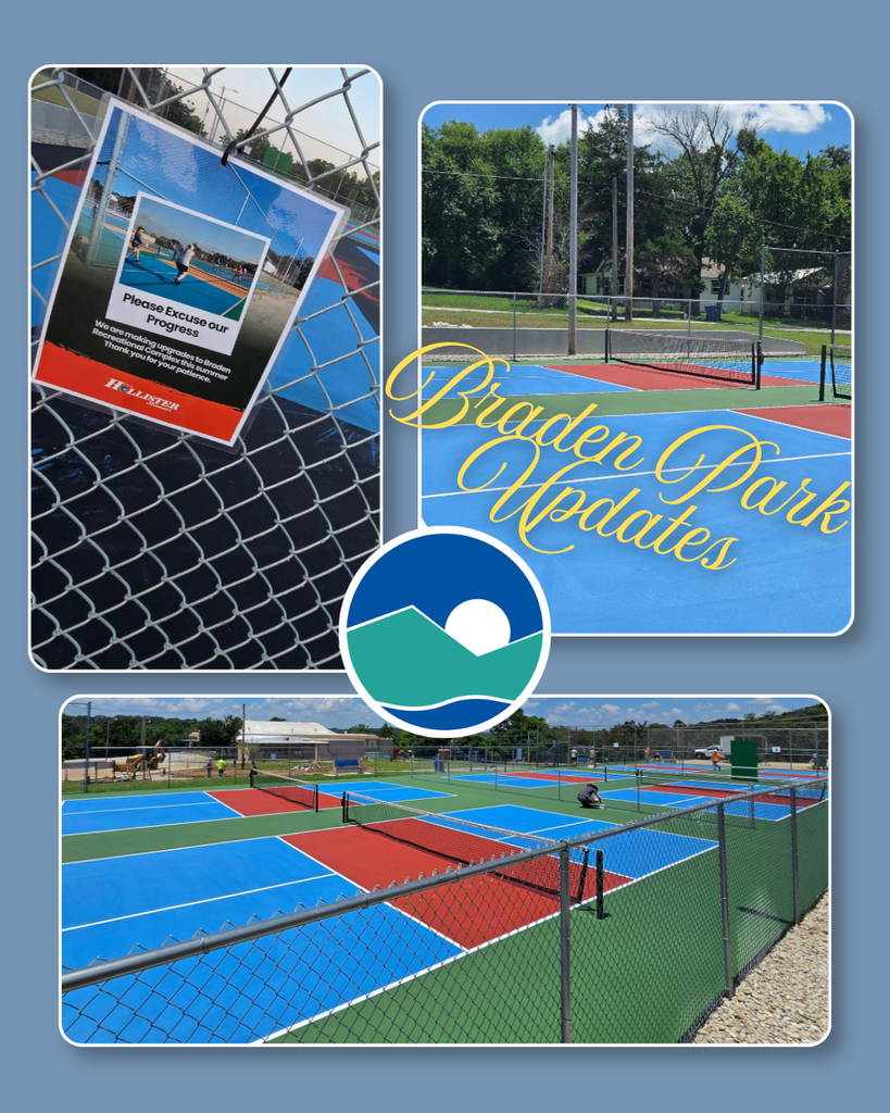 Braden Park Pickleball Courts will be closed through July 20th as the new surface cures.
