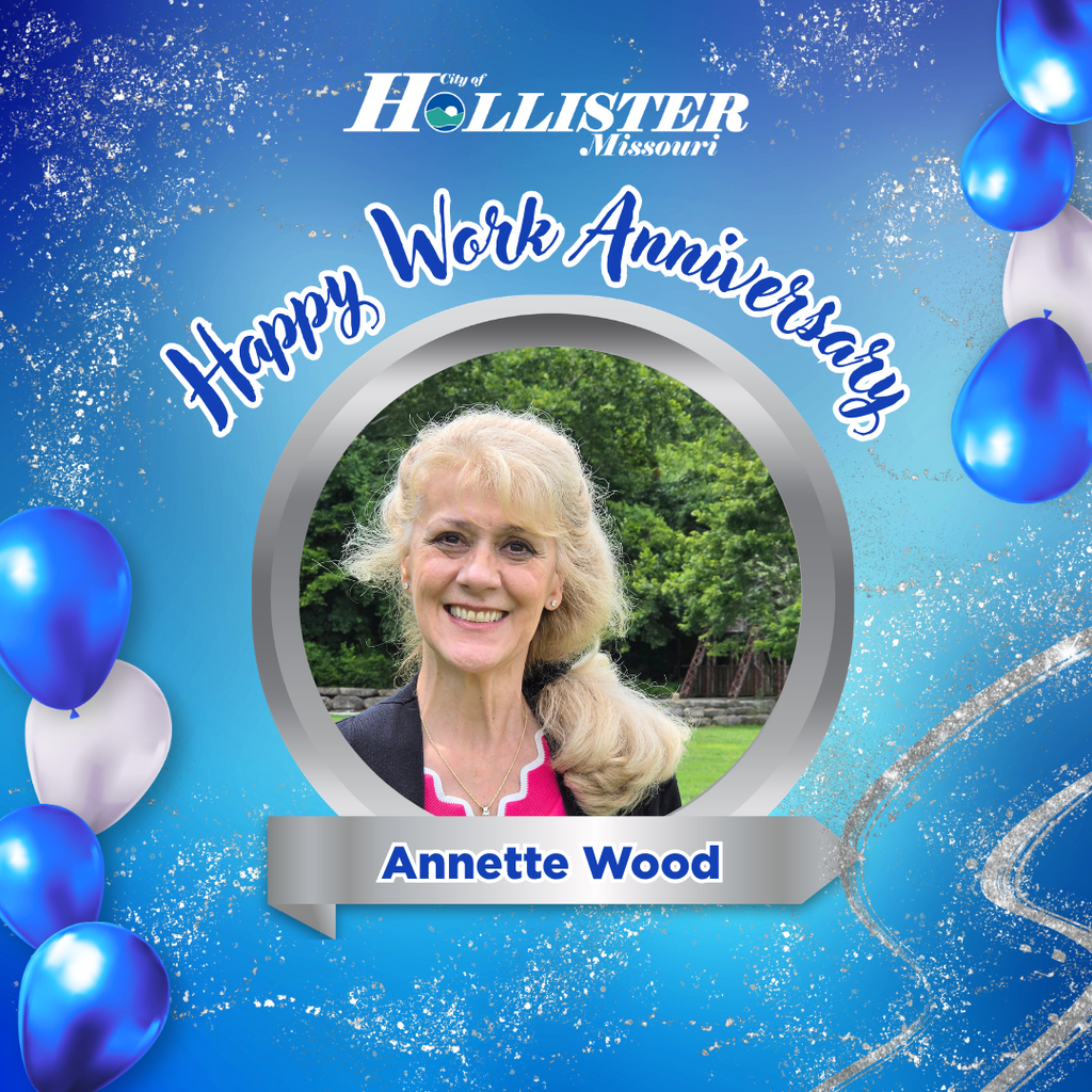 Annette Wood celebrates her fourth work anniversary with the City of Hollister