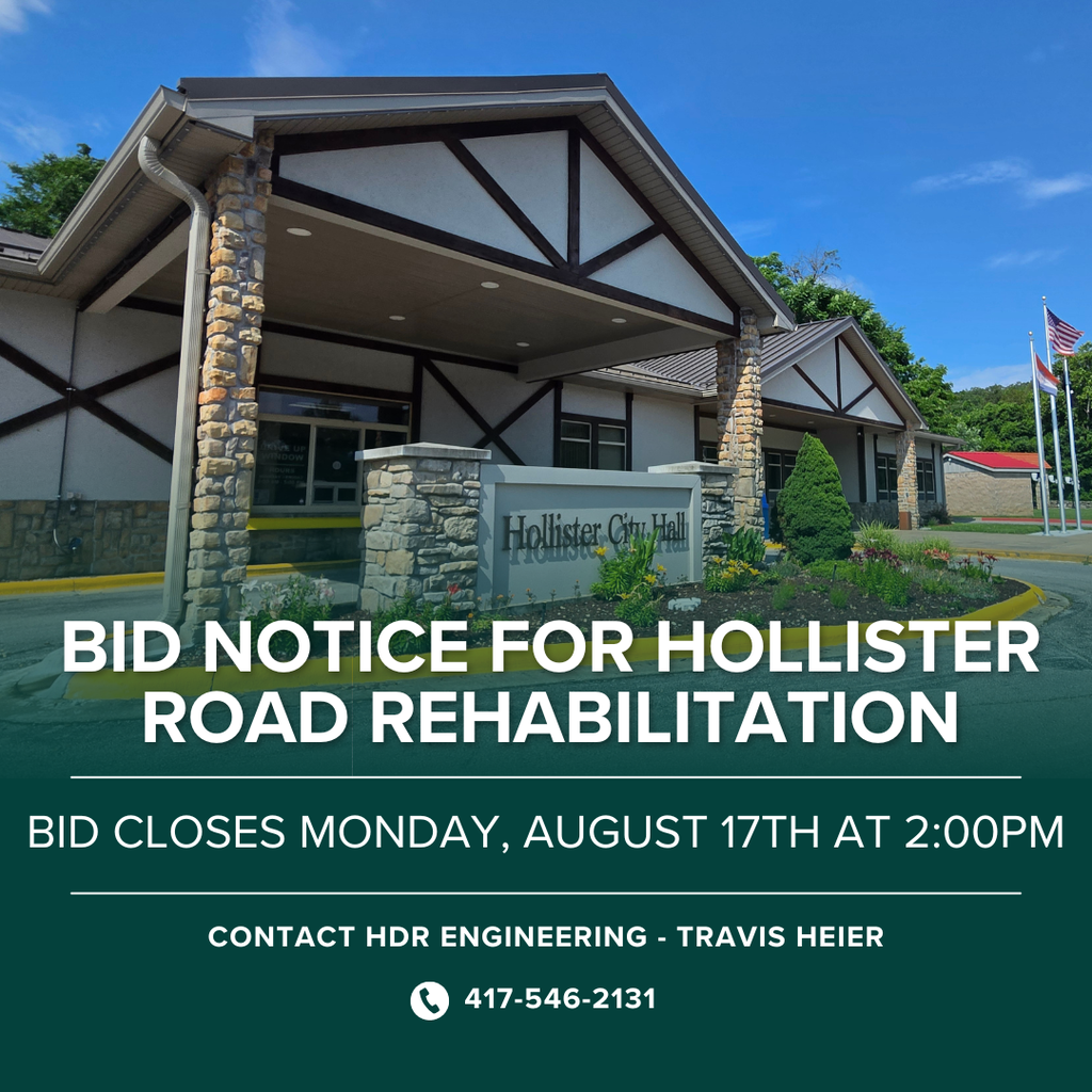 The City of Hollister is accepting bids for our 2026 Road Rehabilitation Program.