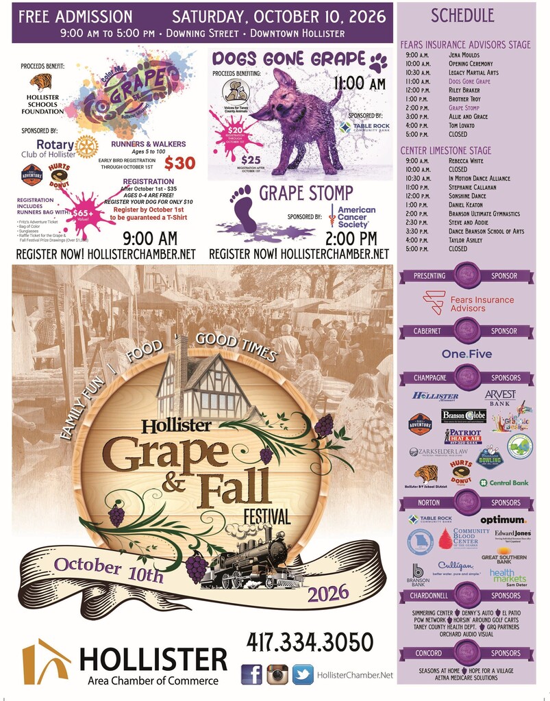 Grape and Fall Festival October 10th, 2026