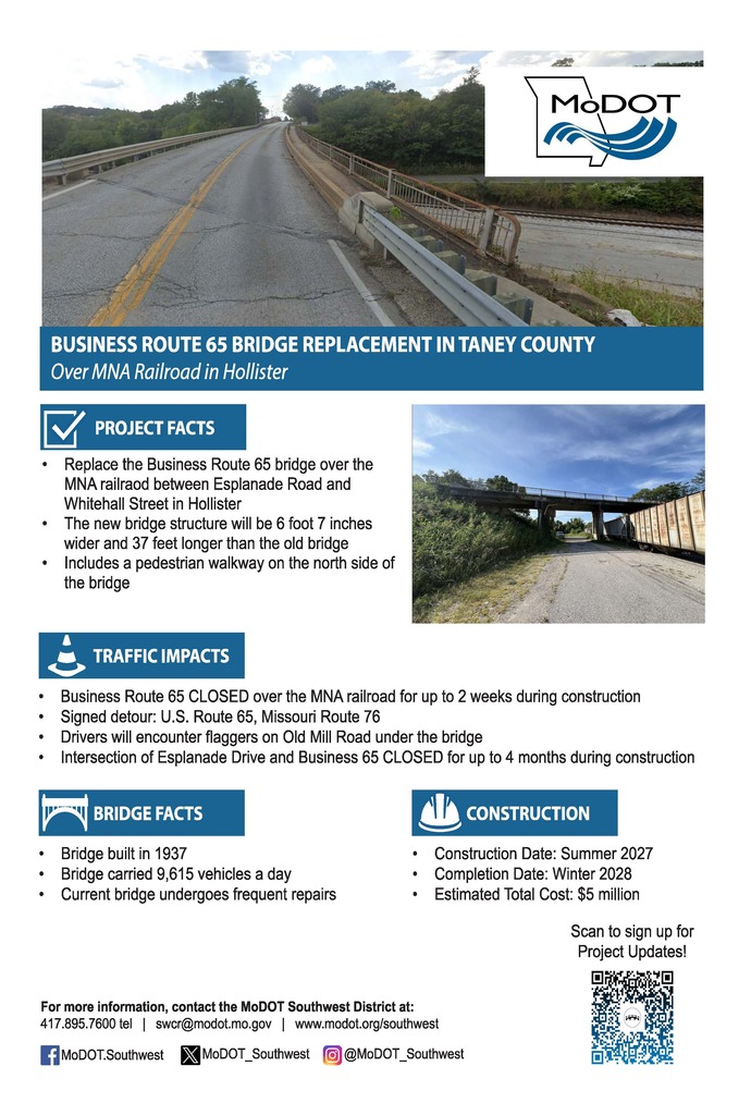 Business Loop 65 Bridge Replacement in Taney County