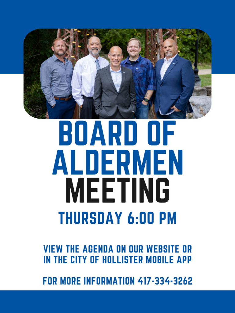 Board of Aldermen Meeting Thursday 6pm