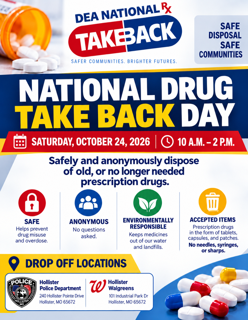 DEA National Take back Day
