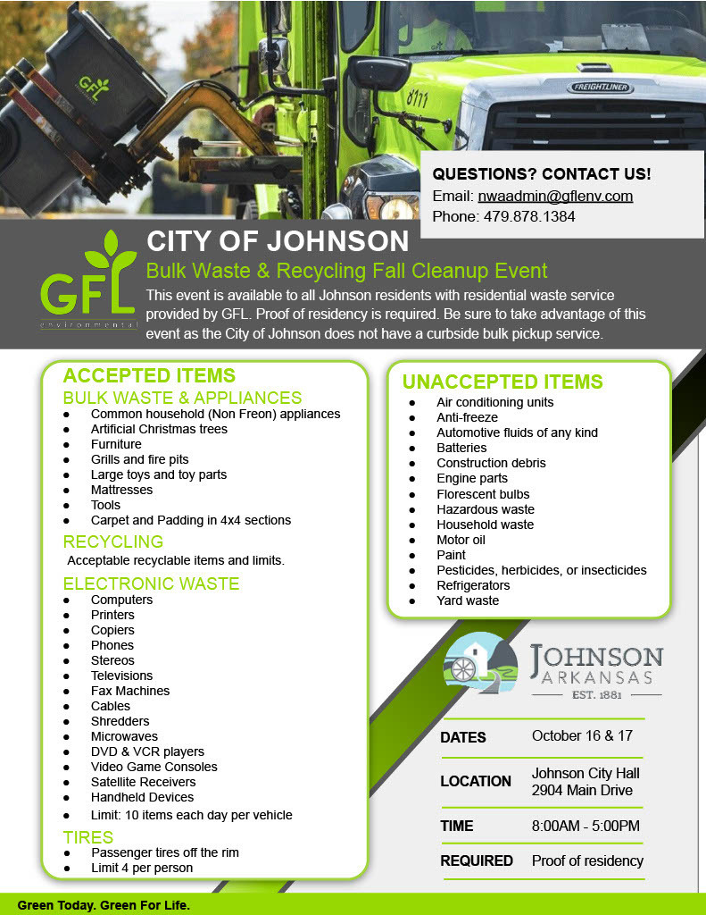 GFL Fall clean up flyer