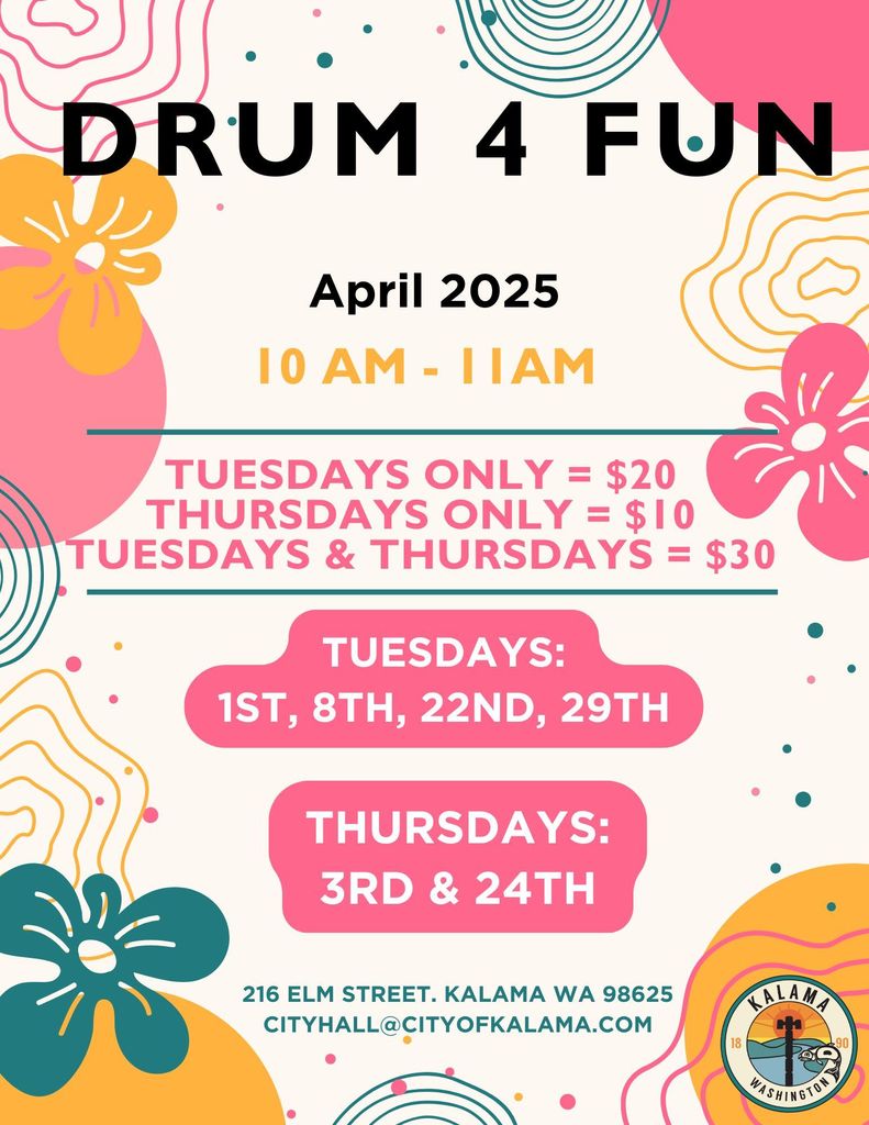 Drum 4 fun parks & rec flyer