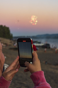photo from Nate Burgher Photography- fireworks in the evening sky