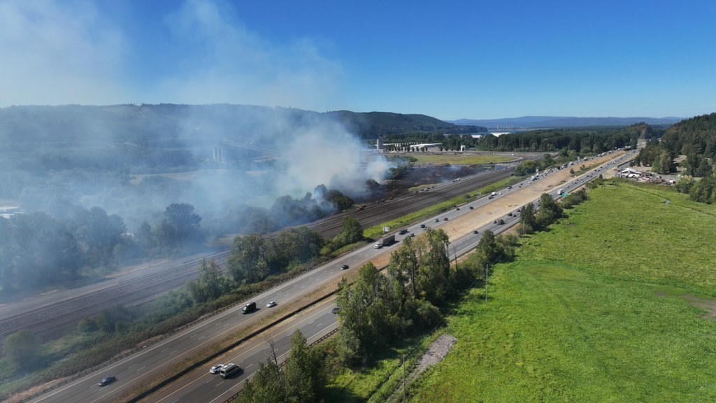 smoke from fire of August 21st