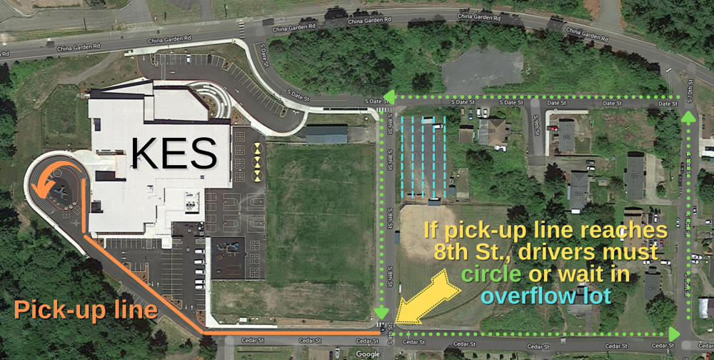 KES School Drop Off Map