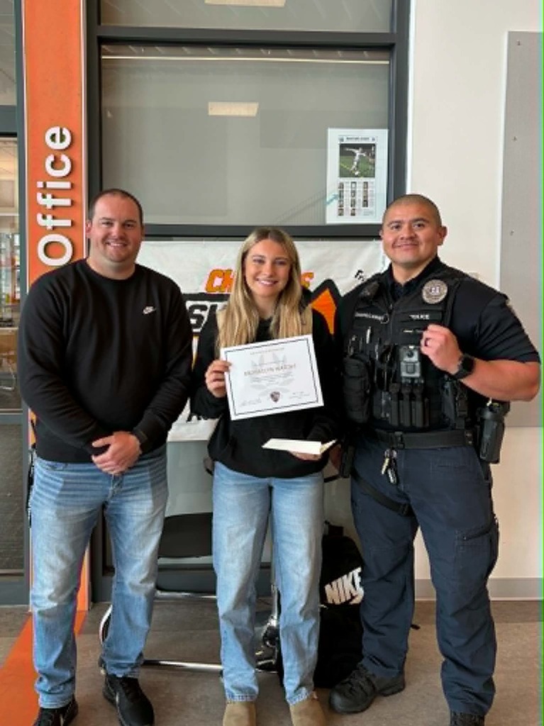 student recognition at Kalama High School