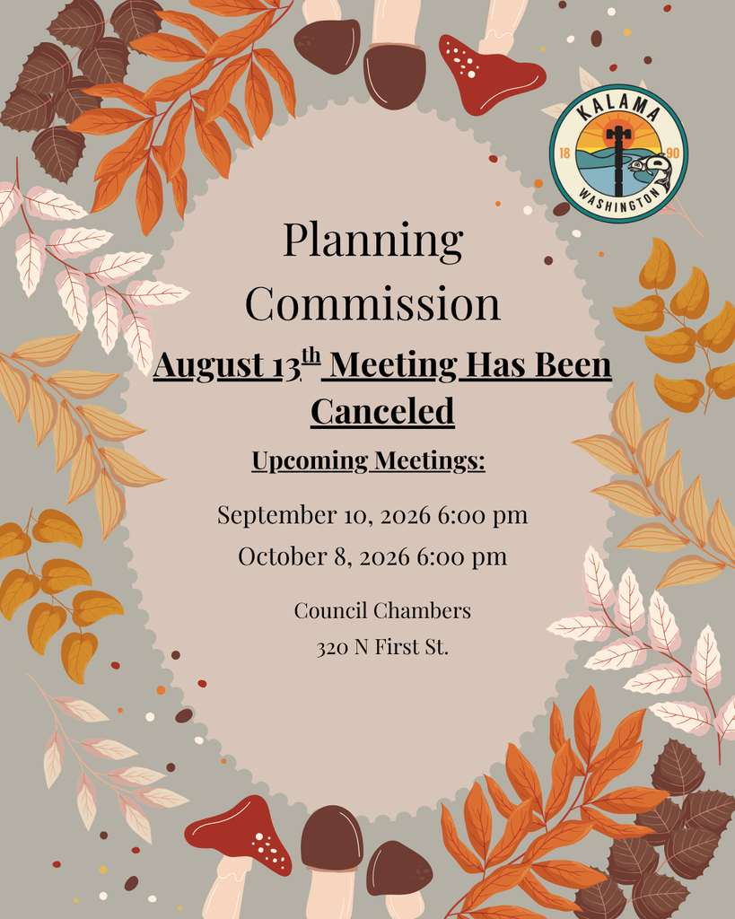 August Planning Commission Meeting - Cancelled