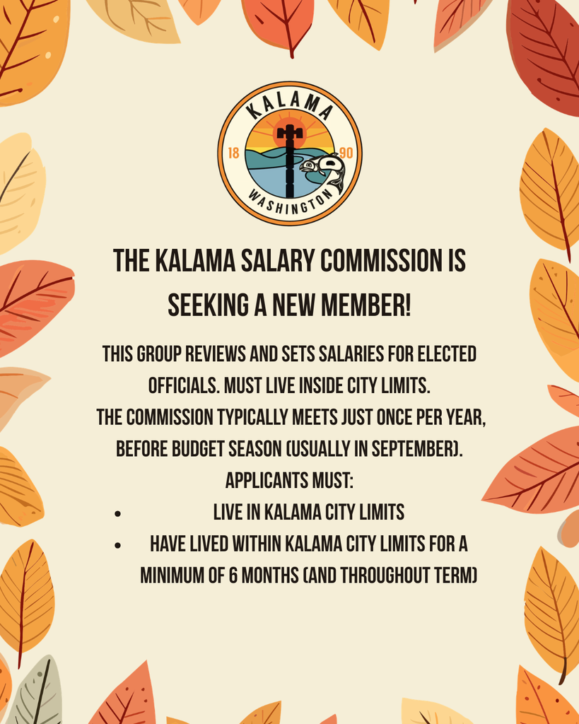 Kalama Salary Commission Seeking a New Member