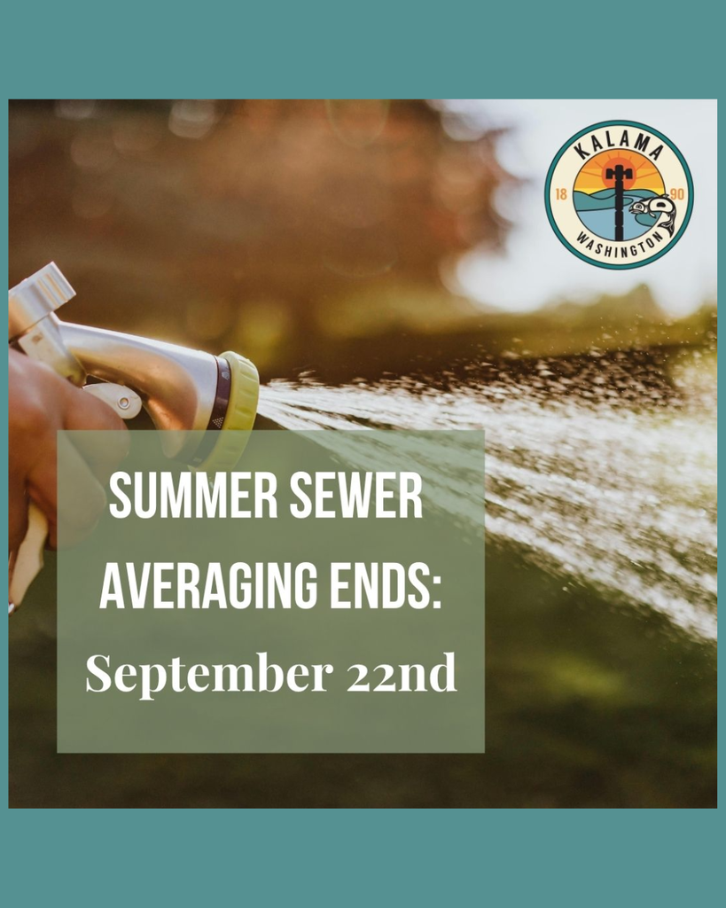 Summer Sewer Averaging Ends September 22nd