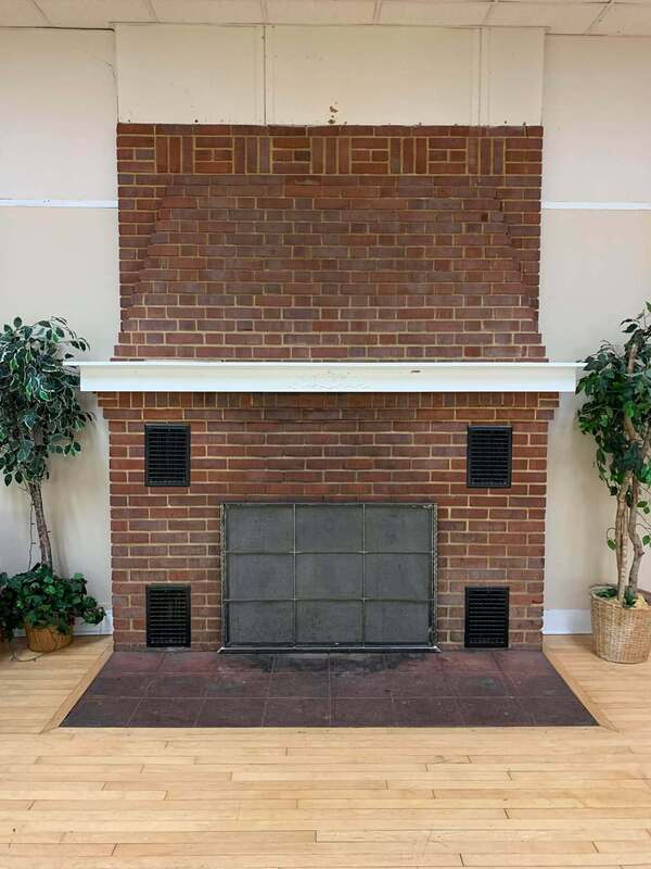 ballroom fireplace
