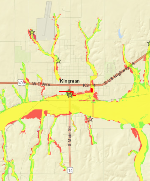Kingman KS Flood Map Change Thumbnail