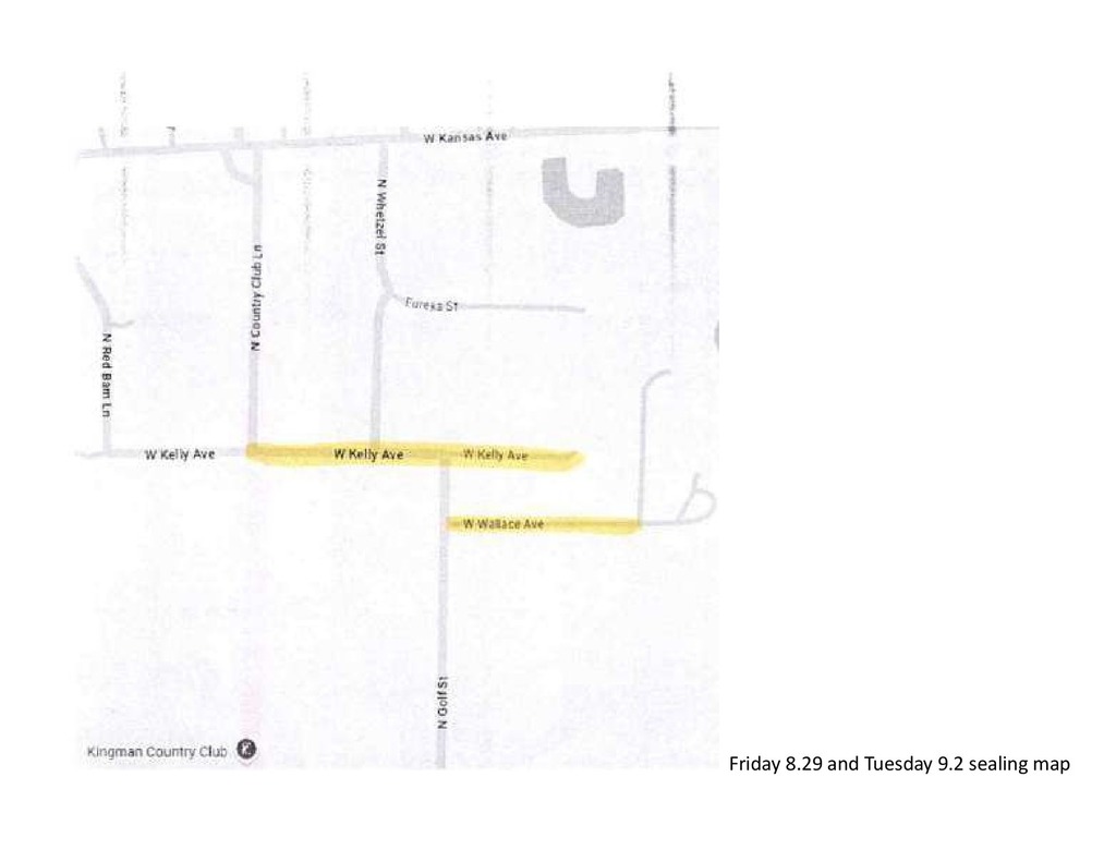 Street sealing maps