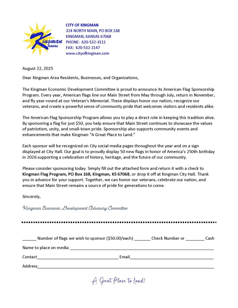 Kingman Flag Program