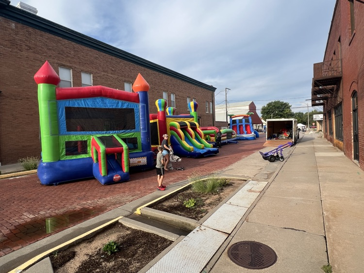 bounce houses