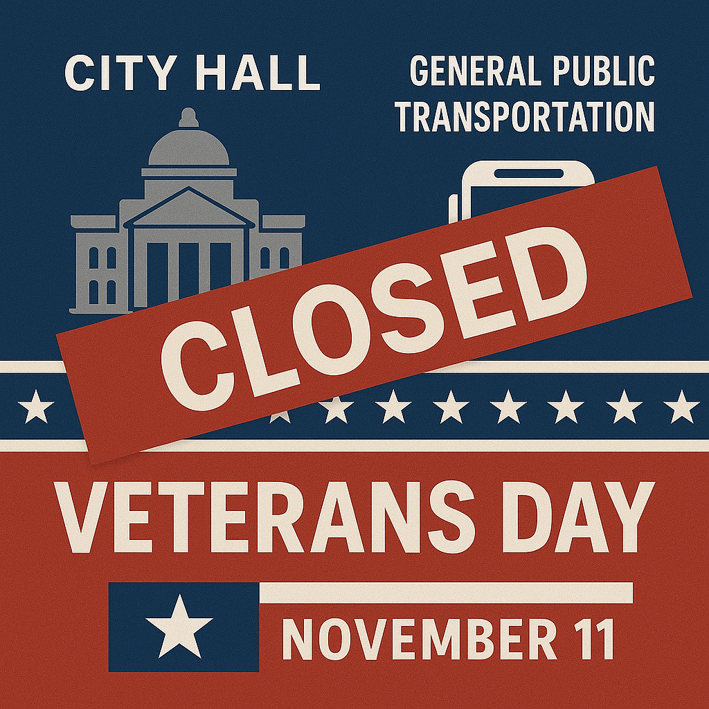 city hall and general public transportation closed on November 11