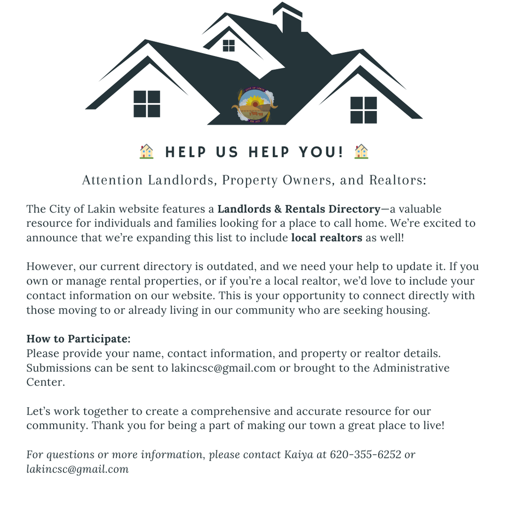 Landlords & Rentals Directory Update