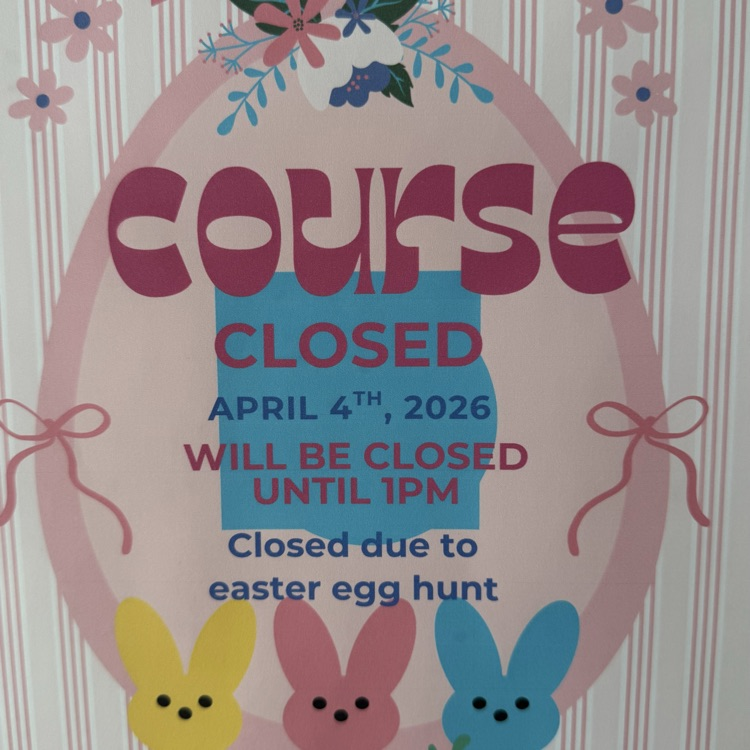 Golf course closed till 1 Saturday