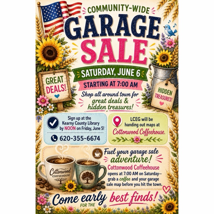 LCEG Community Wide Garage Sale June 6, 2026