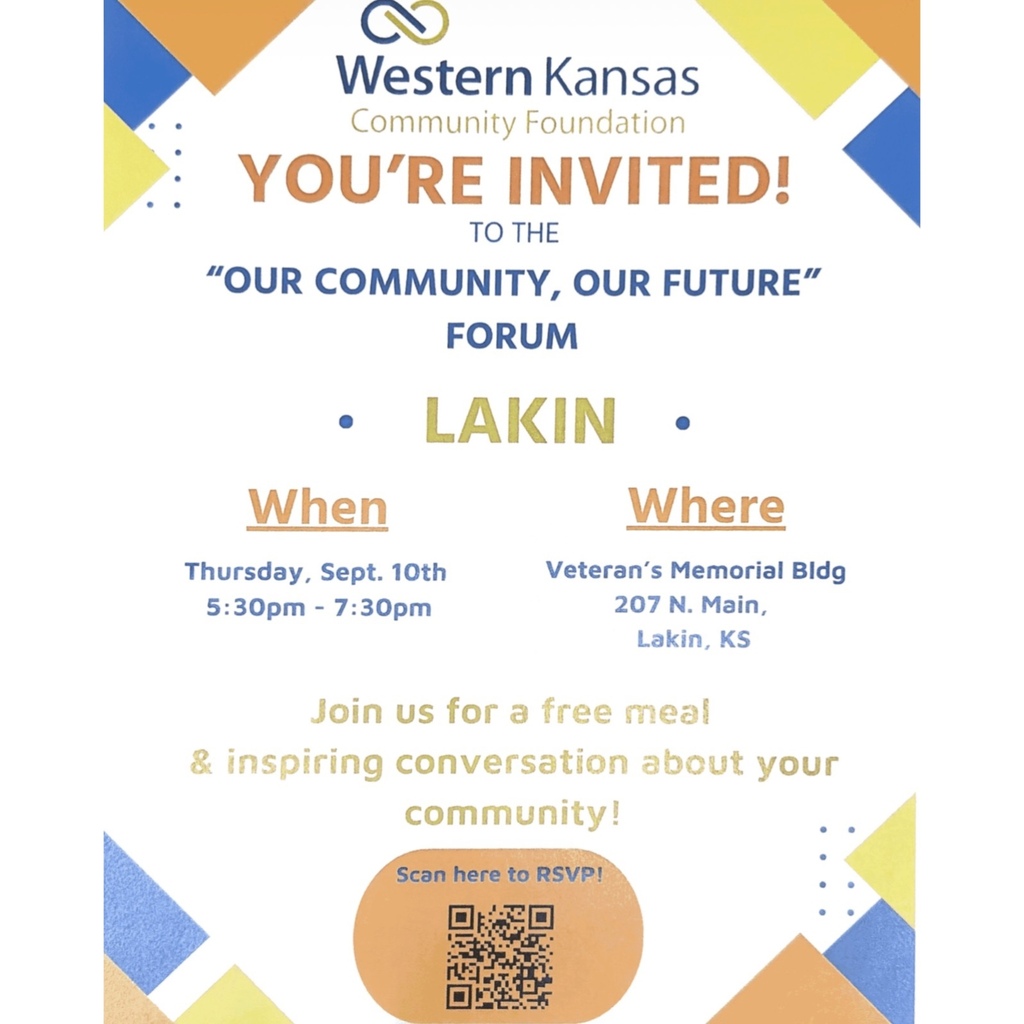 Invitation to "Our Community, Our Future" forum on September 10th. Event at Veterans' Memorial Bldg, 5:30-7:30pm.