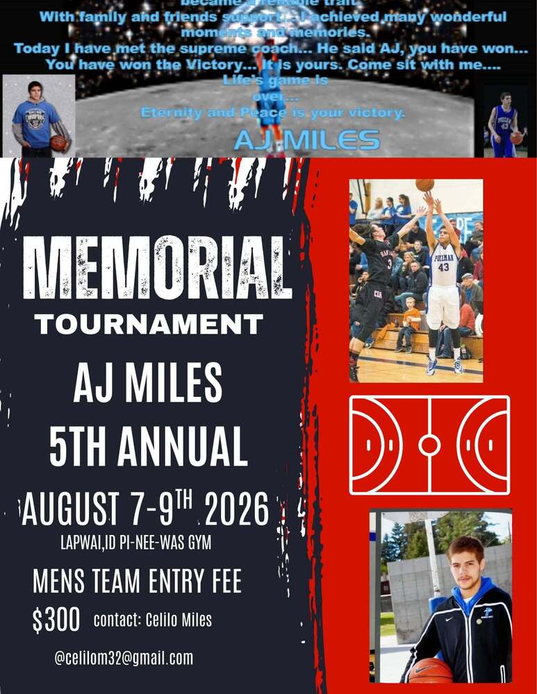 AJ Miles tournament poster