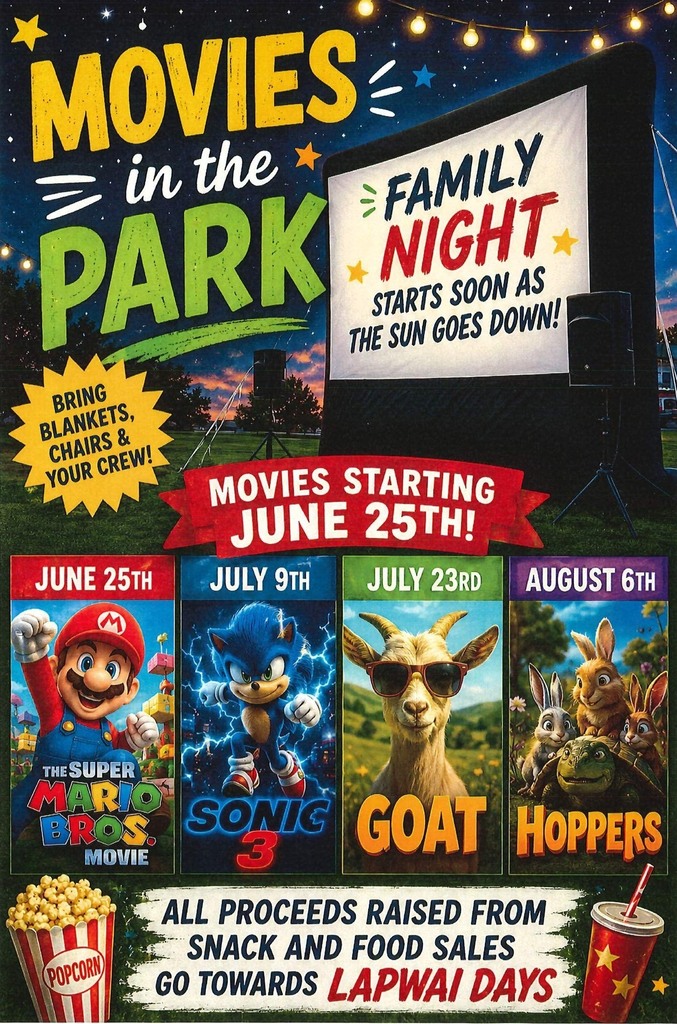 Movies in park poster