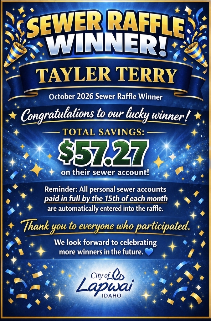 Raffle winner 10/26