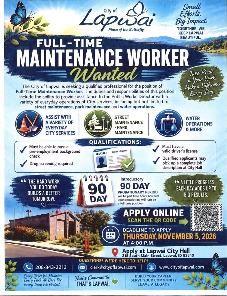 Maintenance Worker wanted full-time