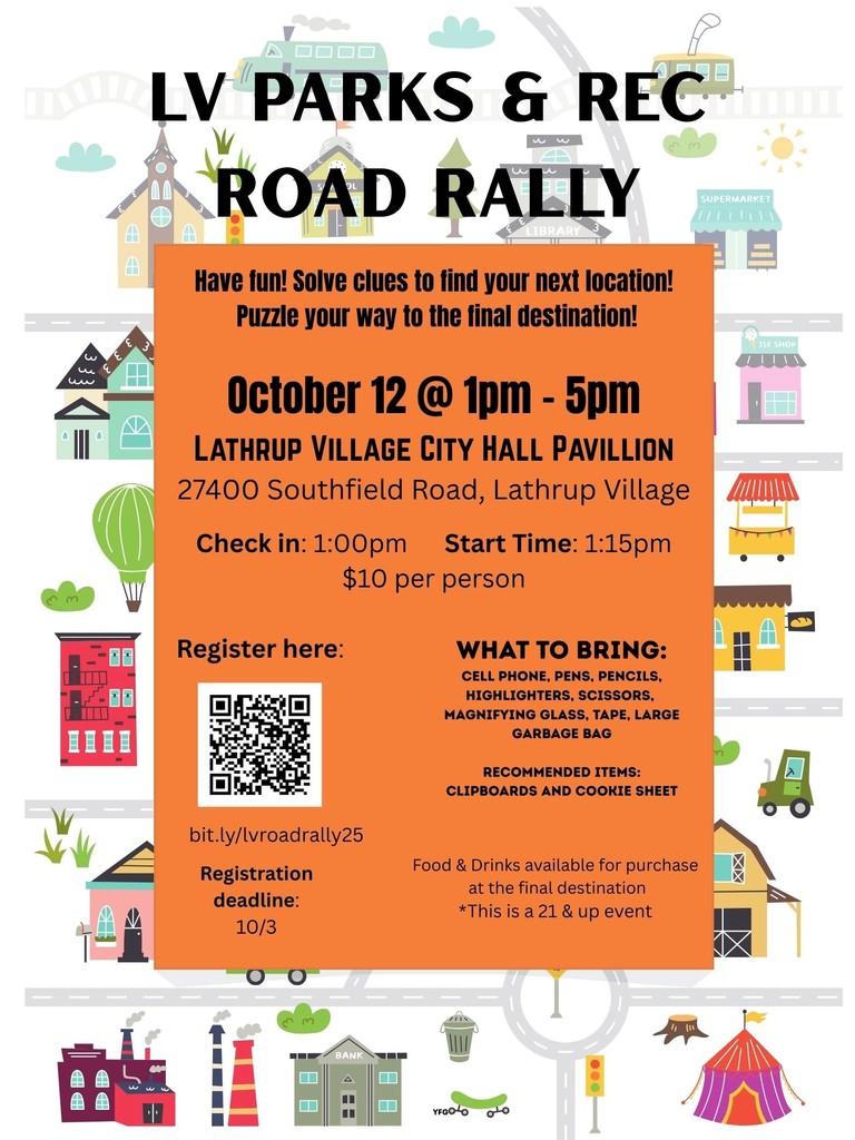 P&R - Fall 25 Road Rally Flyer