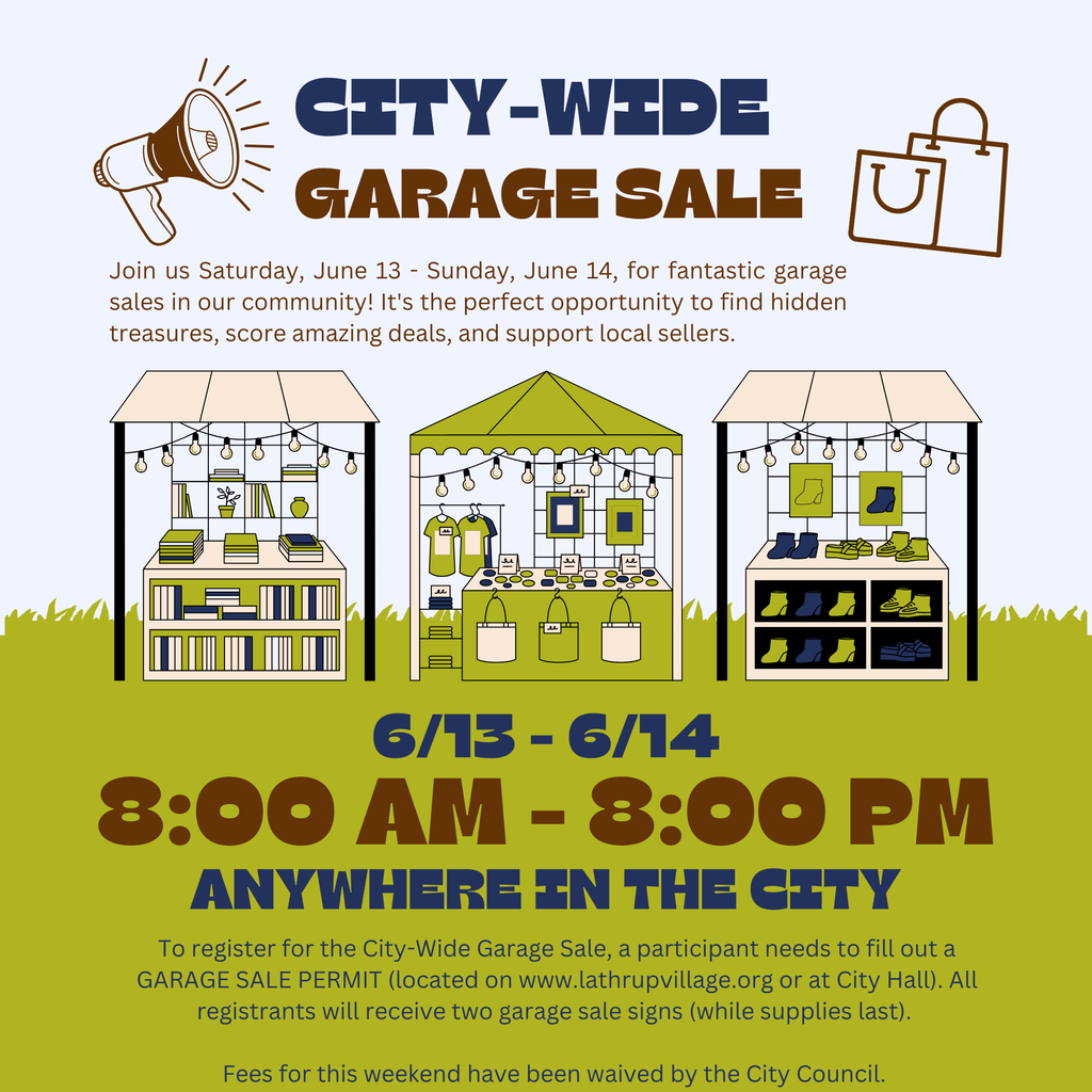 2026 City Wide Garage Sale Flyer