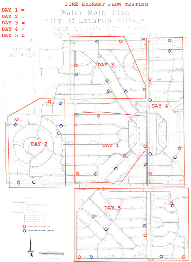 Fire Hydrant Flow Testing Map