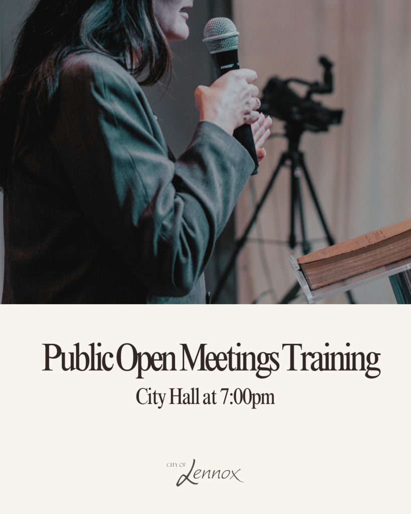 public open meetings training