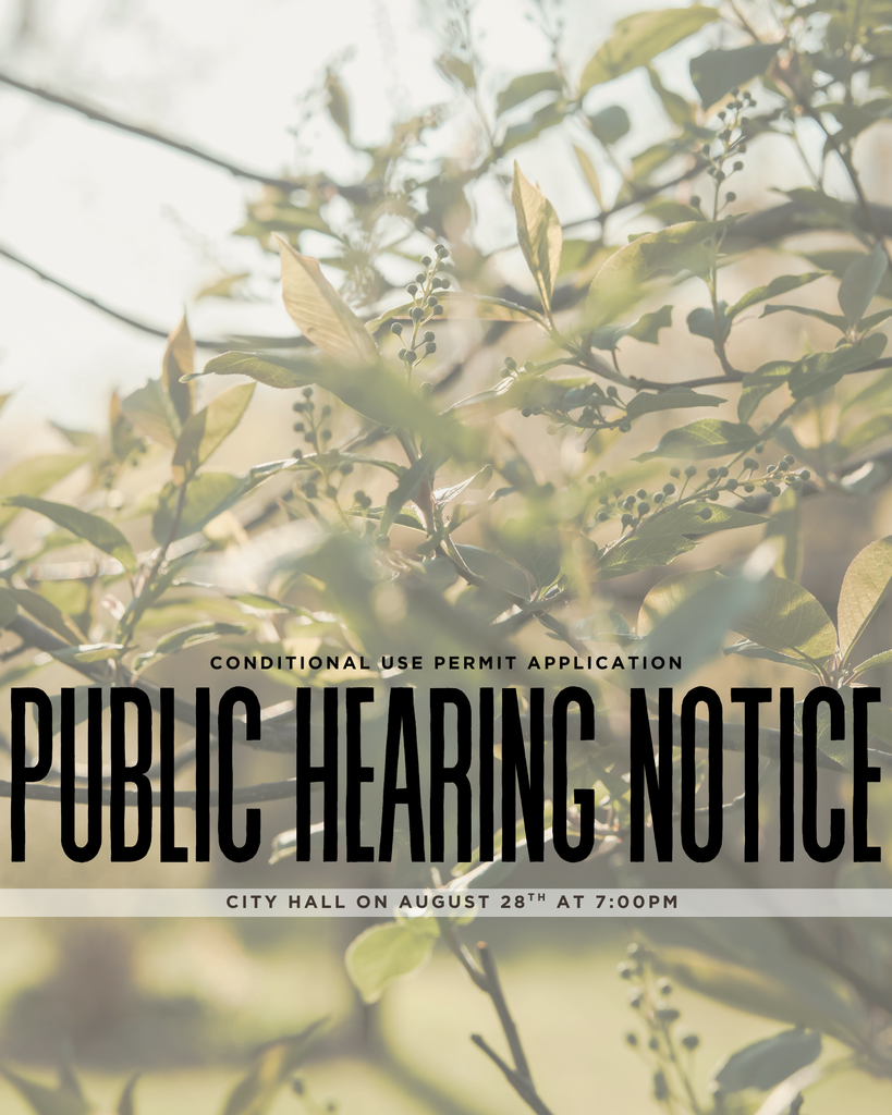PUBLIC HEARING NOTICE