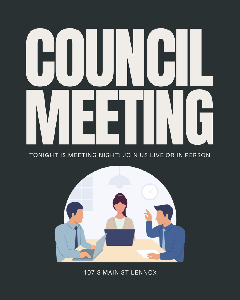 Next up - City Council Meeting tonight