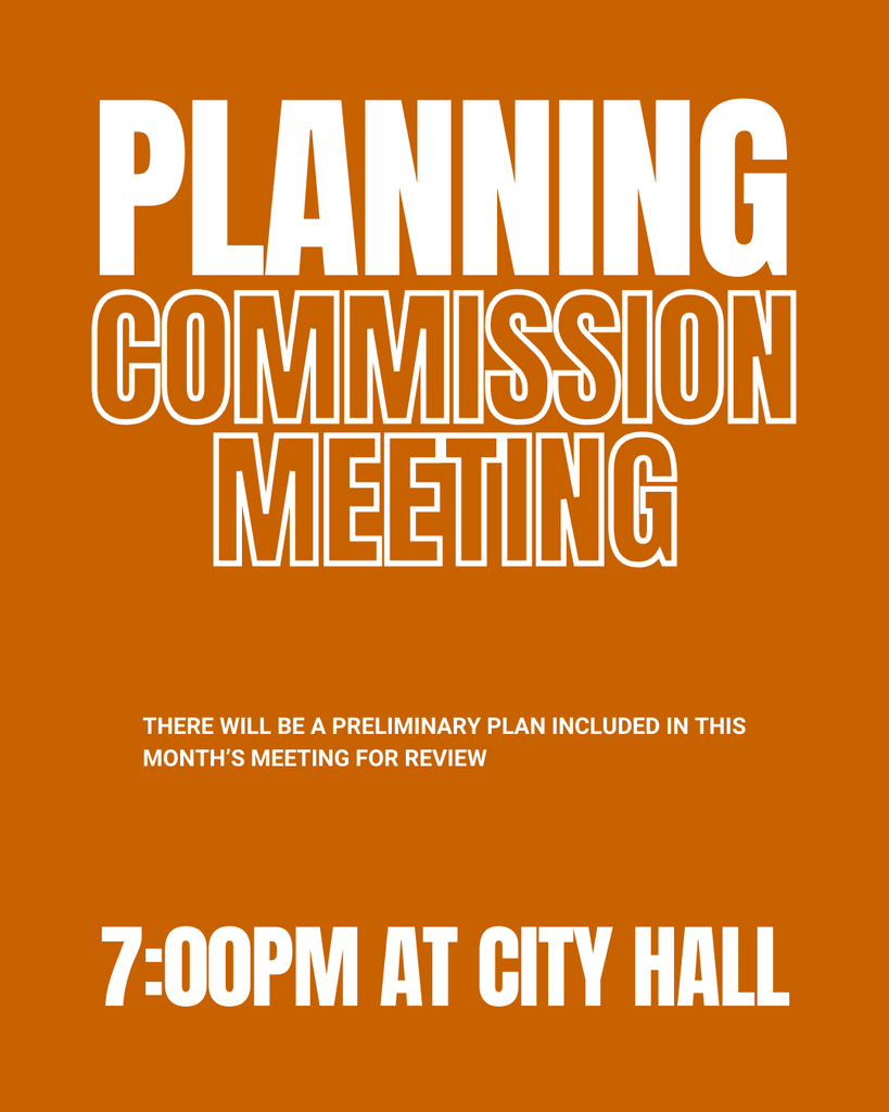 This meeting comes just once each month and it's time for the Planning Commission Board to come together again. Feel free to join them live online or in-person on Thursday, the 22nd at 7:00pm