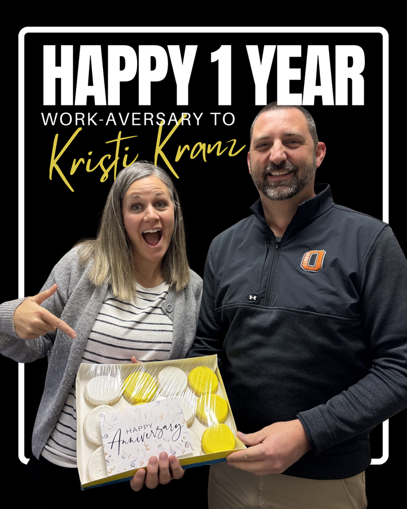 One year ago today, Mrs. Kranz joined our team. Thanks for all that you do Can we start the count down for the Summer Rec Programs????? 🌞